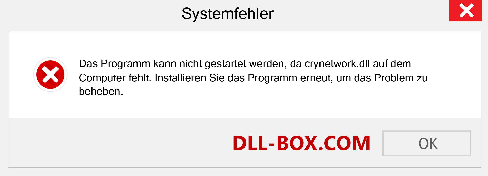 crynetwork.dll-Datei fehlt?. Download für Windows 7, 8, 10 - Fix crynetwork dll Missing Error unter Windows, Fotos, Bildern