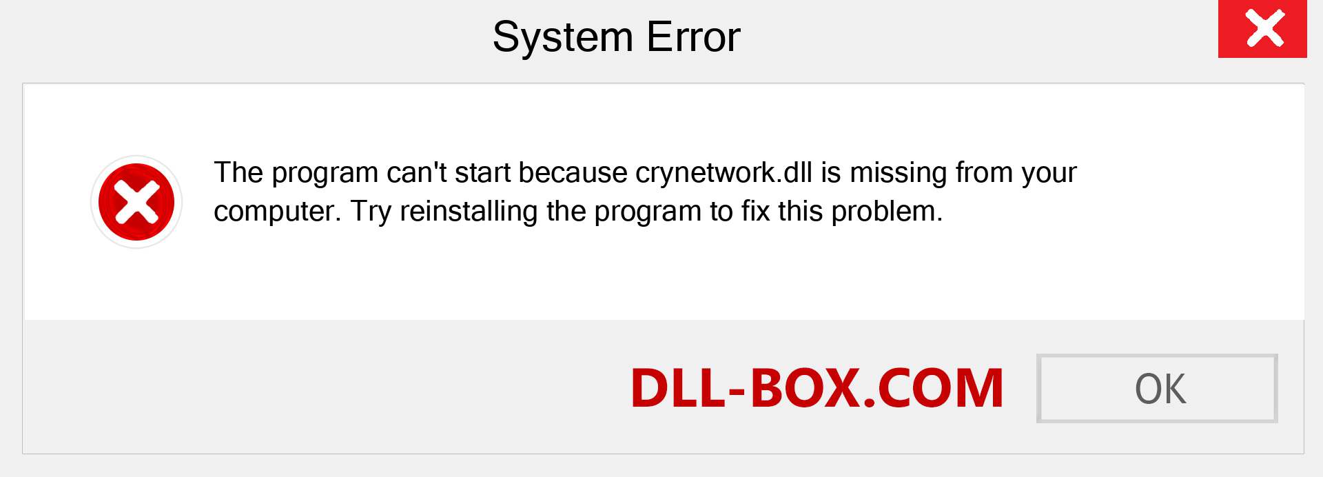  crynetwork.dll file is missing?. Download for Windows 7, 8, 10 - Fix  crynetwork dll Missing Error on Windows, photos, images