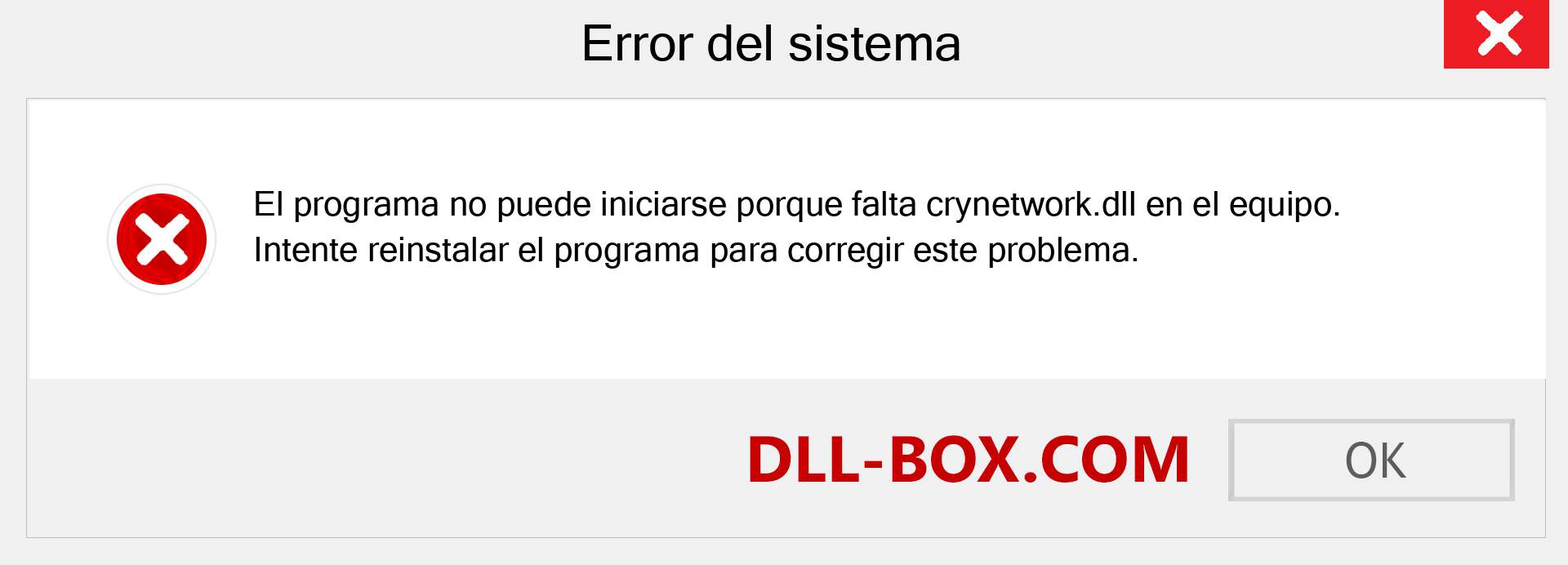 ¿Falta el archivo crynetwork.dll ?. Descargar para Windows 7, 8, 10 - Corregir crynetwork dll Missing Error en Windows, fotos, imágenes