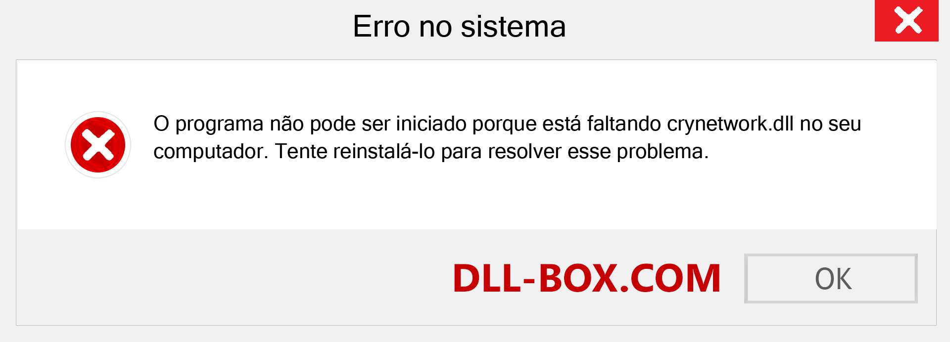 Arquivo crynetwork.dll ausente ?. Download para Windows 7, 8, 10 - Correção de erro ausente crynetwork dll no Windows, fotos, imagens